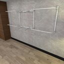 Ver imagem 2 de Arara de Roupas Closet Quarto com 14 Peças Cremalheira 300x100 Cm Cor Branco Modelo Clst1b366