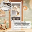 Ver mais imagens de Quarto de Bebê Completo com Berço Americano Guarda Roupa Cômoda Teka Espresso Móveis