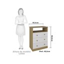 Ver imagem 5 de Quarto de Bebê Completo com Berço Americano Guarda Roupa Cômoda Teka Espresso Móveis