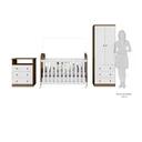 Ver imagem 6 de Quarto de Bebê Completo com Berço Americano Guarda Roupa Cômoda Teka Espresso Móveis