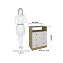 Ver imagem 5 de Quarto de Bebê Completo com Berço Americano Guarda Roupa Cômoda Teka Espresso Móveis