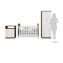 Ver imagem 6 de Quarto de Bebê Completo com Berço Americano Guarda Roupa Cômoda Teka Espresso Móveis