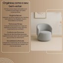 Ver imagem 7 de Poltrona Orgânica Bouclé Redonda para Sala Quarto Recepção Confortável Elegante Divani