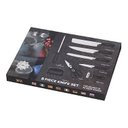 Ver imagem 4 de Jogo de Facas Preto para Churrasco Antiaderente Corte Navalha - 6 Peças