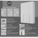 Ver imagem 5 de Guarda Roupa 4 Portas 2 Gavetas Logan