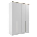 Ver imagem 2 de Guarda Roupa 4 Portas 2 Gavetas Logan Yescasa Branco/Olmo Italiano