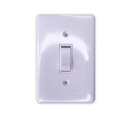 Kit 10 Interruptor Paralelo 1 Tecla 6a 250v Ilumi Cor:branco - 2