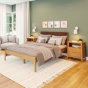 Ver imagem 1 de Cama de Casal Madeira Maciça Frank 