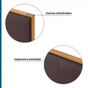 Ver imagem 3 de Cama de Casal Madeira Maciça Frank 