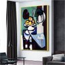 Quadro Decorativo Pablo Picasso Natureza Morta Busto Tigela E Paleta:90x60 cm/BORDA INFINITA - 1