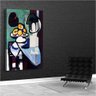Quadro Decorativo Pablo Picasso Natureza Morta Busto Tigela E Paleta:90x60 cm/BORDA INFINITA - 3