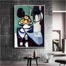 Quadro Decorativo Pablo Picasso Natureza Morta Busto Tigela E Paleta:90x60 cm/BORDA INFINITA - 7