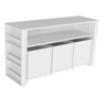 Rack com Baús Infantil e Porta Livros Larissa 100% Mdf - 1