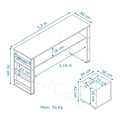 Ver imagem 3 de Rack com Baús Infantil e Porta Livros Larissa 100% Mdf