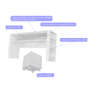 Ver imagem 2 de Rack com Baús Infantil e Porta Livros Larissa 100% Mdf