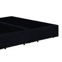 Ver imagem 2 de Cama Box Blindado King Bipartido Principe Das Camas Suede Preto 193x203x40