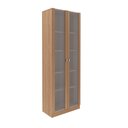 Ver imagem 2 de Armário Cristaleira Livreiro 172cm com 2 Portas e 5 Prateleiras Me4115 Amêndoa