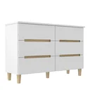 Ver imagem 2 de Cômoda para Quarto 6 Gavetas MDF Logan Yescasa