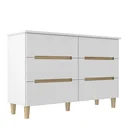 Ver imagem 2 de Cômoda 6 Gavetas 100% MDF Logan 