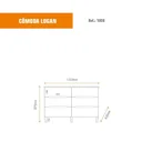 Ver imagem 3 de Cômoda para Quarto 6 Gavetas MDF Logan Yescasa