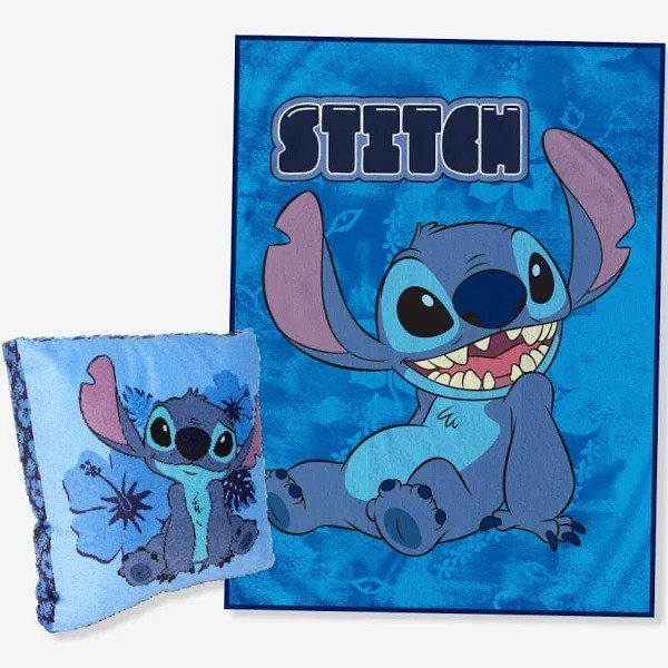 Kit Almofada e Manta infantil luxo Disney ZONA CRIATIVA KIT94049000 STITCH - 2