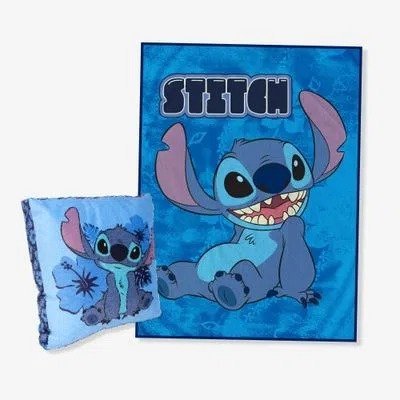 Kit Almofada e Manta infantil luxo Disney ZONA CRIATIVA KIT94049000 STITCH