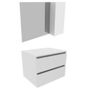 Ver imagem 1 de Conjunto Para Banheiro Gabinete E Espelheira BN3607x02 Branco Tecno Mobili