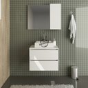 Ver imagem 7 de Conjunto Para Banheiro Gabinete E Espelheira BN3607x02 Branco Tecno Mobili