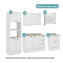 Ver imagem 5 de Armário de Cozinha Completa C Balcão Milla Glimmer Carraro Branco