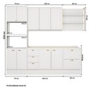 Ver imagem 6 de Armário de Cozinha Completa C Balcão Milla Glimmer Carraro Branco