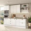 Ver imagem 1 de Armário de Cozinha Completa C Balcão Milla Glimmer Carraro Branco