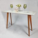 Ver imagem 7 de Aparador Tampo em MDF com Vidro 120x40cm Slim Branco/Off White