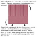 Ver imagem 5 de Cabeceira Estofada Cama Box Casal 140 Cm Alice Suede:rosa