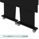 Ver imagem 5 de Escrivaninha Mesa para Notebook Dobrável com Rodízio 84x41cm Me4117 Tecnomobili Preto