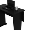 Ver imagem 6 de Escrivaninha Mesa para Notebook Dobrável com Rodízio 84x41cm Me4117 Tecnomobili Preto