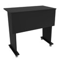 Ver imagem 2 de Escrivaninha Mesa para Notebook Dobrável com Rodízio 84x41cm Me4117 Tecnomobili Preto