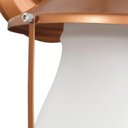 Ver imagem 6 de Arandela Externa Cobre Alumínio e Vidro Lampião Ema Lustres