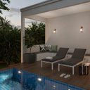 Ver imagem 2 de Arandela Externa Cobre Alumínio e Vidro Lampião Ema Lustres