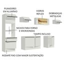 Ver mais imagens de Armário De Cozinha Completa 300cm Branco Diamante 02 Branco