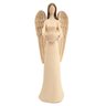 Enfeite Anjo Castiçal C/ Vela Decoração 35cm Nude Moderno - 1