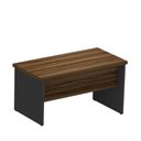 Ver imagem 2 de Mesa de escritório em L (Mesa 1,50m+auxiliar) s/gaveta MARANELLO Nogal/preto - 1347