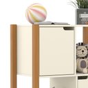 Ver imagem 3 de Armário Organizador Kids Liv com 2 Portas e 2 Gavetas Off White/Freijó - Matic Móveis