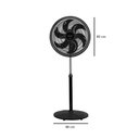 Ver imagem 6 de Ventilador Coluna Turbo Silencioso 40cm Zellox Zlx-40C 110V com 3 Velocidades e 6 Pás