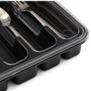 Ver imagem 4 de Porta Talher com Tampa 6 Divisórias Organizador de Gaveta para Utensílios de Cozinha