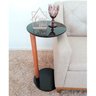 Mesa de Apoio Lateral com Vidro Casa Uai - 2