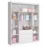 Guarda Roupa Infantil Bonny Branco Brilho - Reller Móveis - 2