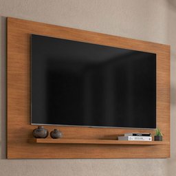 Painel para TV Até 60 Polegadas Safira 1 Prateleira Cedro- Casa D - 1