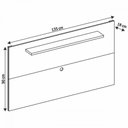 Ver imagem 4 de Painel para TV Até 60 Polegadas Safira 1 Prateleira Cedro- Casa D