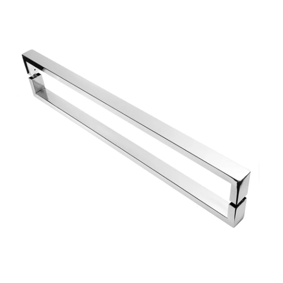 Puxador Porta de Madeira ou Vidro 5cm x 2cm Inox 304 - Polido Loja da Indústria 1520mm x 1500mm