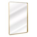 Ver imagem 1 de Espelho Retangular 70x50cm Moldura Alumínio Dourado